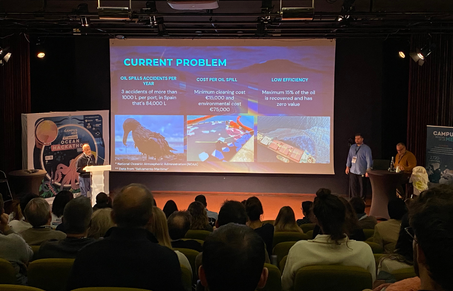 Participants at the stage